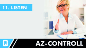 kostenloses Youtube Video Zeiterfassung Listen AZ-Controll